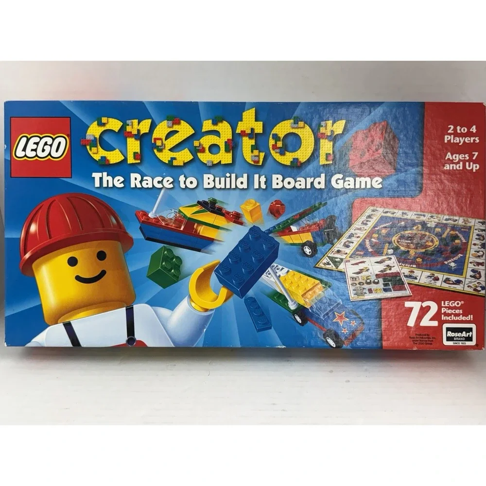 Vintage LEGO CREATOR The Race To Build It Board Game 100% Complete Set